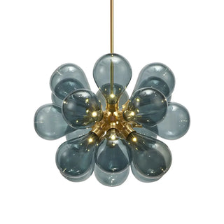 ZOWALA - Modern Stained Glass Bubble Chandelier Image - 5