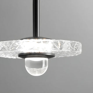 ZOWALA - Modern Staircase Clear Acrylic Spiral LED Pendant Light Image - 11