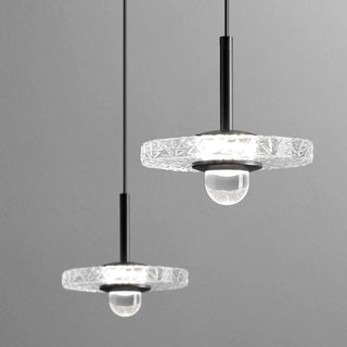 ZOWALA - Modern Staircase Clear Acrylic Spiral LED Pendant Light Image - 2