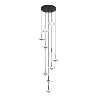 ZOWALA - Modern Staircase Clear Acrylic Spiral LED Pendant Light Image - 7