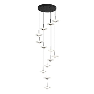 ZOWALA - Modern Staircase Clear Acrylic Spiral LED Pendant Light Image - 8