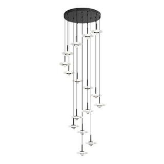 ZOWALA - Modern Staircase Clear Acrylic Spiral LED Pendant Light Image - 9