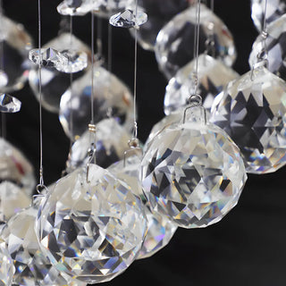 ZOWALA - Modern Spiral Crystal Chandelier Pendant Light Stairwell Image - 6