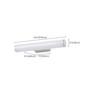 Modern Cylindrical White LED Bathroom Vanity Light Zawala Image - 18
