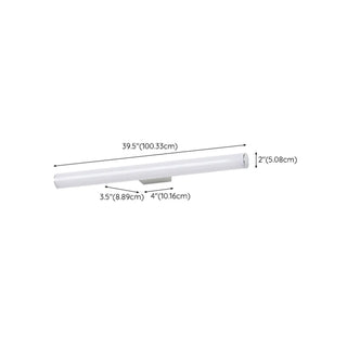 Modern Cylindrical White LED Bathroom Vanity Light Zawala Image - 21