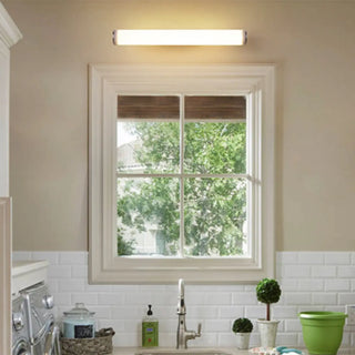 Modern Cylindrical White LED Bathroom Vanity Light Zawala Image - 3
