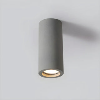 Entrance Simple Grey Stone Cylinder Flush Mount Light Zawala Image - 11