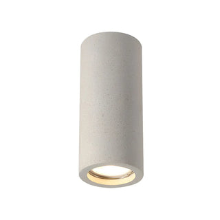 Entrance Simple Grey Stone Cylinder Flush Mount Light Zawala Image - 12