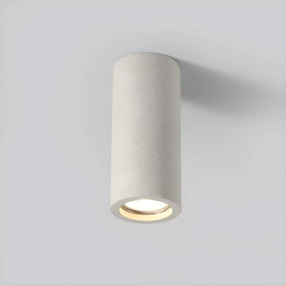 Entrance Simple Grey Stone Cylinder Flush Mount Light Zawala Image - 13