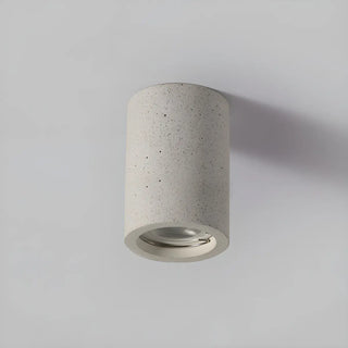 Entrance Simple Grey Stone Cylinder Flush Mount Light Zawala Image - 14