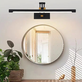Modern Black and Gold Cylinder Vanity Light Fixture Zawala Image - 1