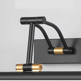 Modern Black and Gold Cylinder Vanity Light Fixture Zawala Image - 10