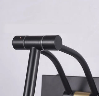 Modern Black and Gold Cylinder Vanity Light Fixture Zawala Image - 11