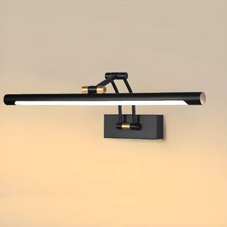Modern Black and Gold Cylinder Vanity Light Fixture Zawala Image - 5