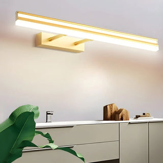 Waterproof Gold Bar Modern LED Bathroom Vanity Light Zowala Image - 1