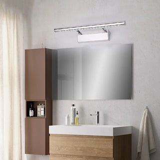 Cylinder Modern Stainless Steel Bathroom Vanity Light Zawala Image - 1