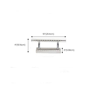 Cylinder Modern Stainless Steel Bathroom Vanity Light Zawala #size