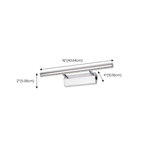 Cylinder Modern Stainless Steel Bathroom Vanity Light Zawala Image - 14