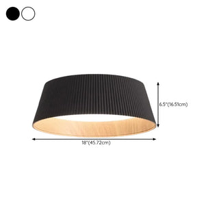 ZOWALA - Modish White Trumpet LED Flush Mount Light #size