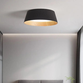 ZOWALA - Modish White Trumpet LED Flush Mount Light Image - 4