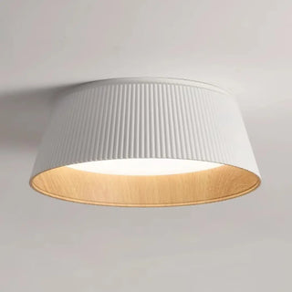 ZOWALA - Modish White Trumpet LED Flush Mount Light Image - 5