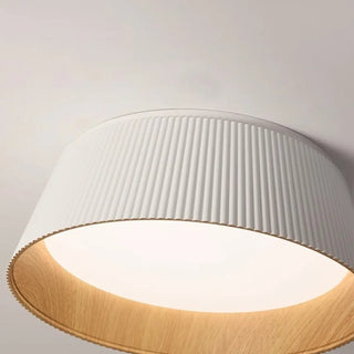 ZOWALA - Modish White Trumpet LED Flush Mount Light Image - 9