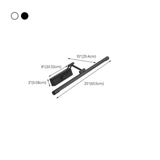 Adjustable Modern Black Linear Bathroom Vanity Light Zawala Image - 11