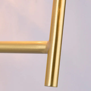 Modish Tapered Glass Shade Gold Metal Wall Sconce Zawala Image - 8