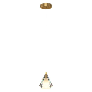 ZOWALA - Modern Teardrop Clear Crystal Bedroom Pendant Light Image - 11