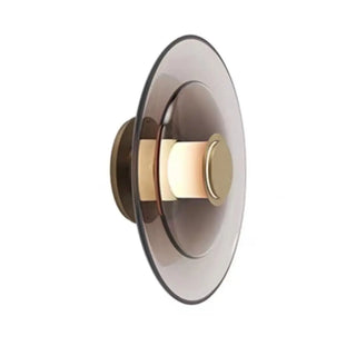 Modern Tiered Design Geometric Glass Wall Sconce Zawala Image - 11