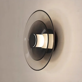 Modern Tiered Design Geometric Glass Wall Sconce Zawala Image - 4