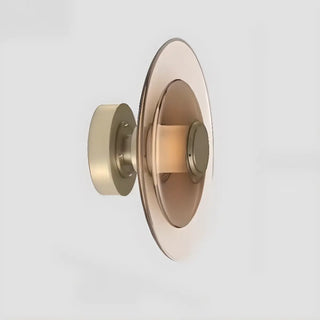 Modern Tiered Design Geometric Glass Wall Sconce Zawala Image - 7