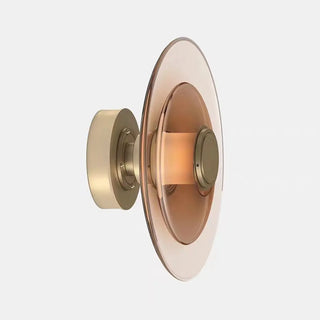 Modern Tiered Design Geometric Glass Wall Sconce Zawala Image - 9