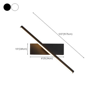 Modern Slant LED Bedroom Vanity Wall Light Fixture Zawala #size