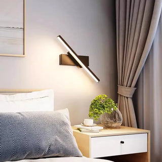 Modern Slant LED Bedroom Vanity Wall Light Fixture Zawala Image - 3