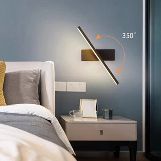 Modern Slant LED Bedroom Vanity Wall Light Fixture Zawala Image - 8