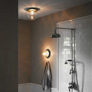 Textured Glass White Globe Vanity Light Fixture Zawala Image - 1