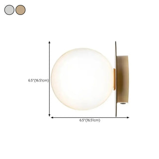 Textured Glass White Globe Vanity Light Fixture Zawala #size