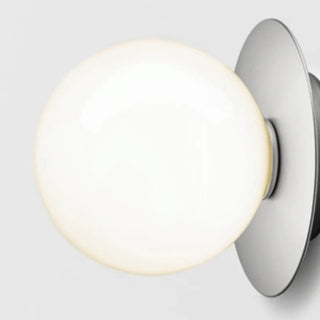 Textured Glass White Globe Vanity Light Fixture Zawala Image - 8