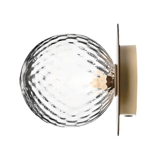 Textured Glass White Globe Vanity Light Fixture Zawala Image - 9