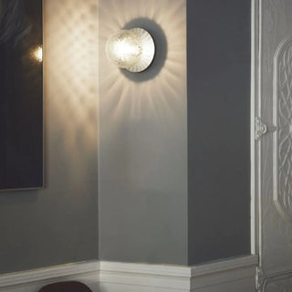 Textured Glass White Globe Vanity Light Fixture Zawala Image - 4