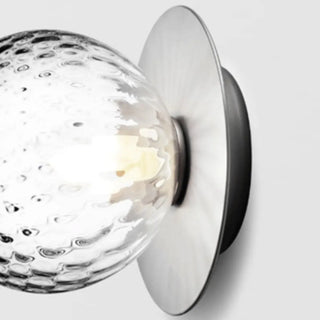 Textured Glass White Globe Vanity Light Fixture Zawala Image - 6