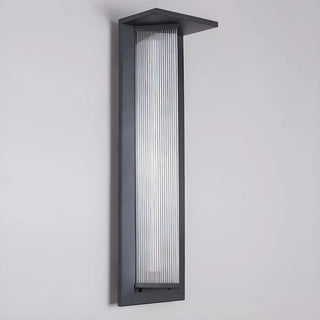 Geometric Modern Black Acrylic Exterior Wall Lamp Zawala Image - 12