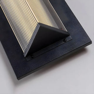 Geometric Modern Black Acrylic Exterior Wall Lamp Zawala Image - 14
