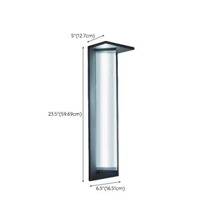 Geometric Modern Black Acrylic Exterior Wall Lamp Zawala Image - 18