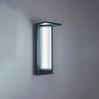 Geometric Modern Black Acrylic Exterior Wall Lamp Zawala Image - 5