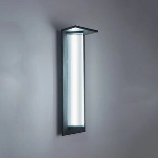 Geometric Modern Black Acrylic Exterior Wall Lamp Zawala Image - 8