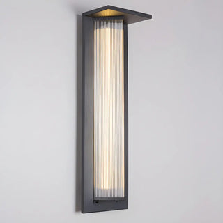 Geometric Modern Black Acrylic Exterior Wall Lamp Zawala Image - 11