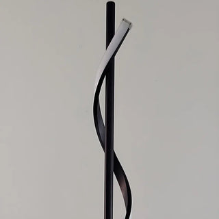 Simple LED Twist Black Metal Modern Floor Lamp Zawala Image - 6
