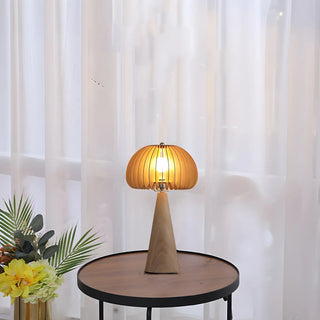 ZOWALA - Modern Wood Veneer Table Lamp Image - 1